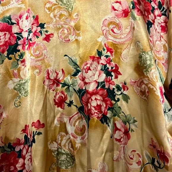 Vintage Sophia Floral Short Robe, by Delicates, Medium - Picture 5 of 5